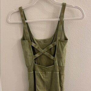 Free People Movement Olive Jumpsuit